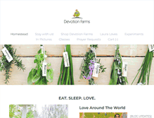 Tablet Screenshot of devotionfarms.com